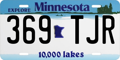 MN license plate 369TJR