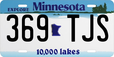 MN license plate 369TJS