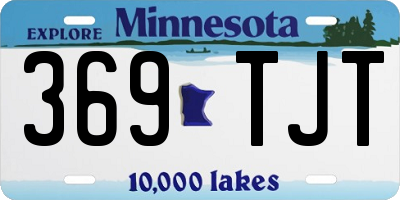 MN license plate 369TJT