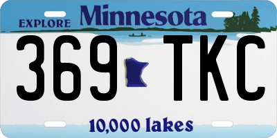 MN license plate 369TKC