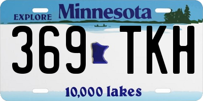 MN license plate 369TKH