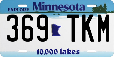 MN license plate 369TKM