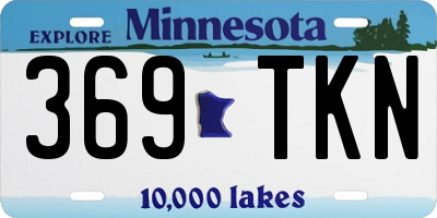MN license plate 369TKN
