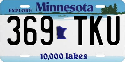 MN license plate 369TKU