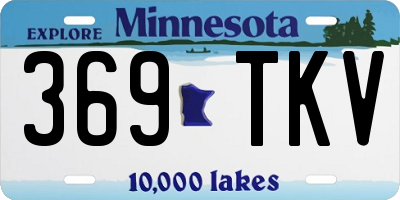 MN license plate 369TKV
