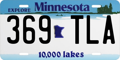 MN license plate 369TLA