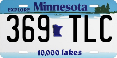 MN license plate 369TLC