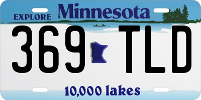 MN license plate 369TLD