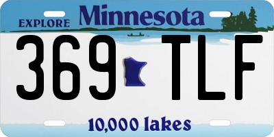 MN license plate 369TLF