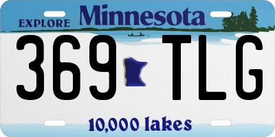 MN license plate 369TLG
