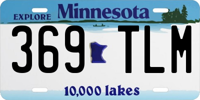 MN license plate 369TLM