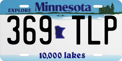MN license plate 369TLP