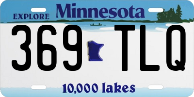 MN license plate 369TLQ