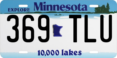 MN license plate 369TLU