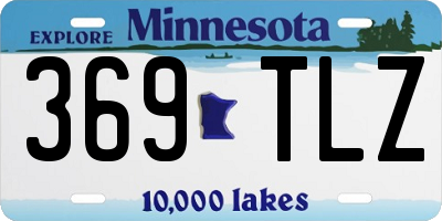 MN license plate 369TLZ