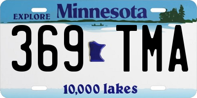 MN license plate 369TMA
