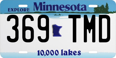 MN license plate 369TMD