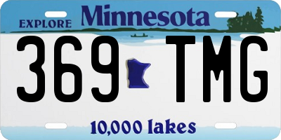 MN license plate 369TMG