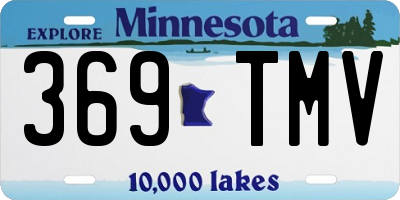 MN license plate 369TMV