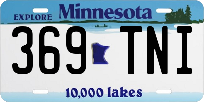 MN license plate 369TNI