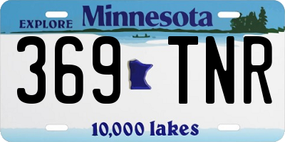 MN license plate 369TNR