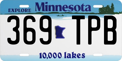 MN license plate 369TPB