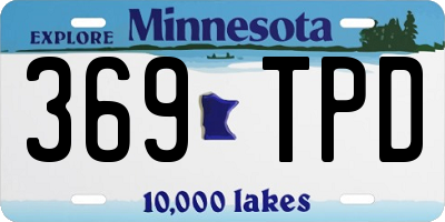 MN license plate 369TPD