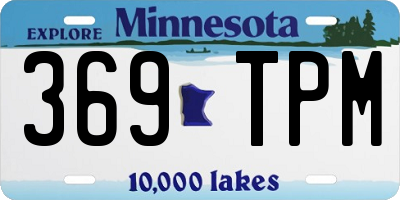 MN license plate 369TPM