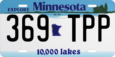 MN license plate 369TPP