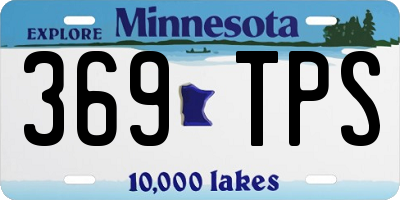 MN license plate 369TPS