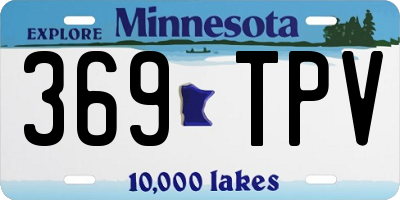 MN license plate 369TPV