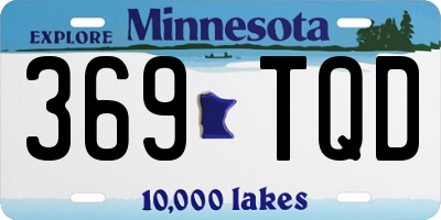 MN license plate 369TQD