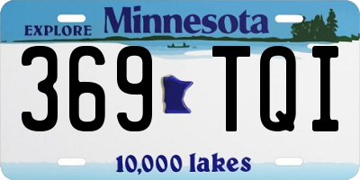 MN license plate 369TQI