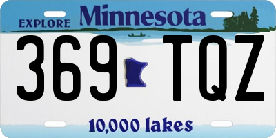 MN license plate 369TQZ