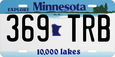 MN license plate 369TRB