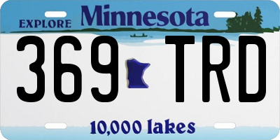 MN license plate 369TRD