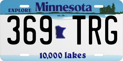 MN license plate 369TRG