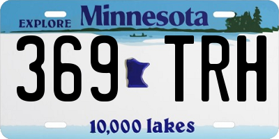 MN license plate 369TRH