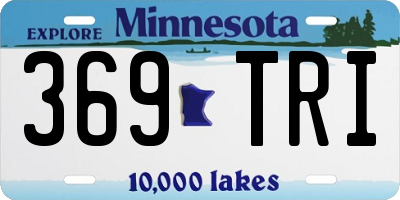 MN license plate 369TRI