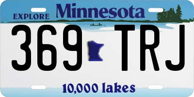 MN license plate 369TRJ
