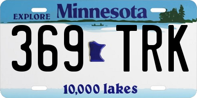 MN license plate 369TRK