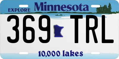 MN license plate 369TRL