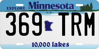 MN license plate 369TRM