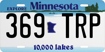MN license plate 369TRP