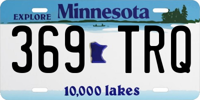 MN license plate 369TRQ