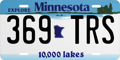 MN license plate 369TRS