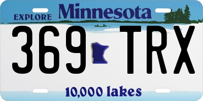 MN license plate 369TRX