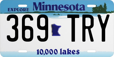 MN license plate 369TRY