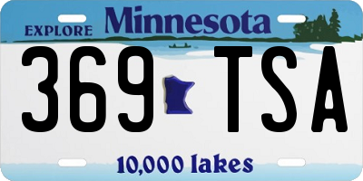 MN license plate 369TSA