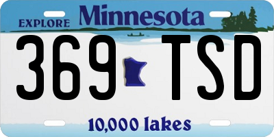 MN license plate 369TSD